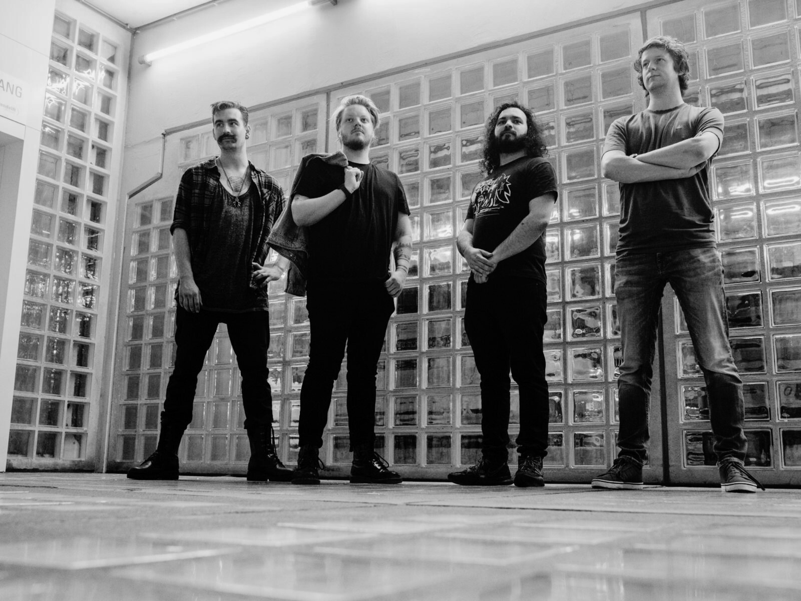 Photo of the bandmembers of STAREDOWNBAND